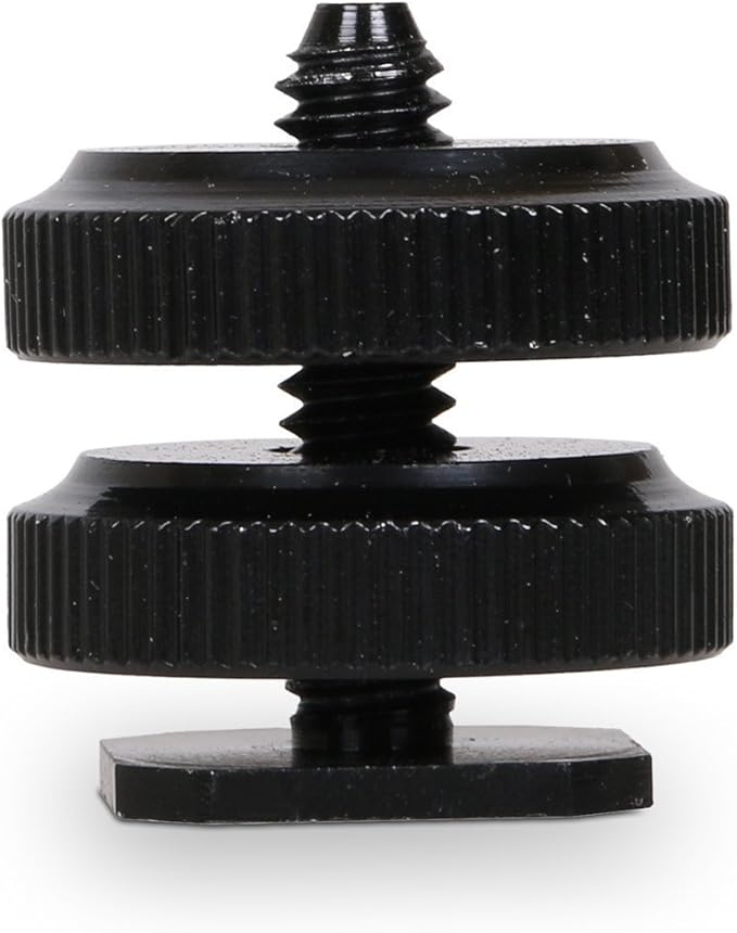 SLOW DOLPHIN 1/4 Inch Hot Shoe Mount Adapter Tripod Screw for DSLR Camera Rig(2 Packs)