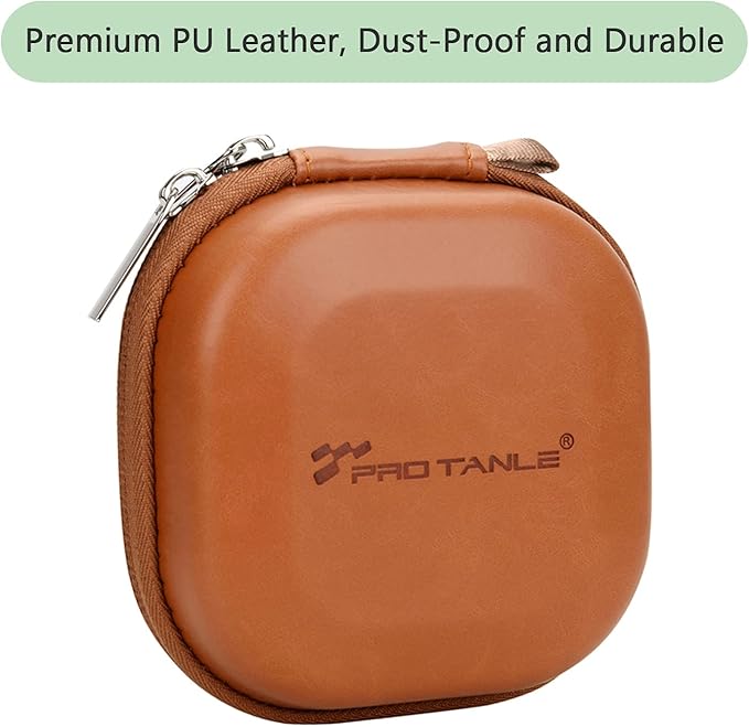 Andoer Camera Filters Case Bags for Filters Up to 82mm, 5 Pockets PU Leather DustProof Filter Hard Storage Case for UV CPL ND Graduated Neutral Density Filters