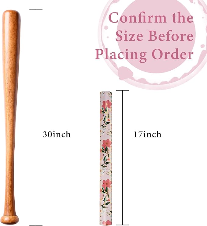MAYPLUSS Pink Flower Wrapping Paper Roll, Gold Edge Design Floral Gift Wrap For Mothers Day, Wedding, Bridal Shower, Birthday, 17 Inch x 33 Feet
