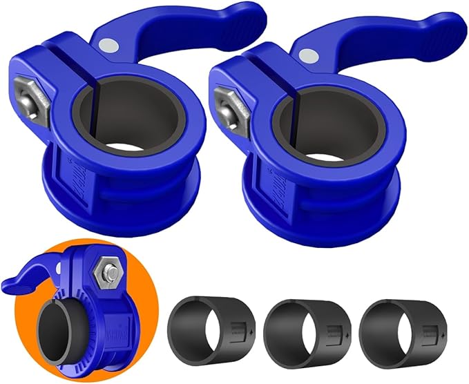 Mini Barbell Clips 1 inch I Multi-Size Adjustable Barbell Collar I 1 inch Barbell ClampsIQuick Release Weight Clips Pair of Locking for Dumbbell Bar