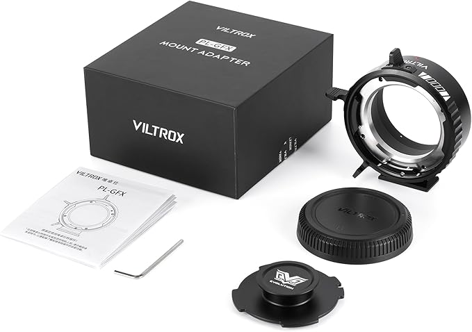 VILTROX PL-GFX Mount Adapter Ring Manual Focus Lens Converter with Rotary Lock Compatible with PL Lens to Fuji G Mount GFX Cameras Fuji GFX100S,GFX100,GFX50R,GFX50S,GFX50S II/PL-GFX Pro etc.