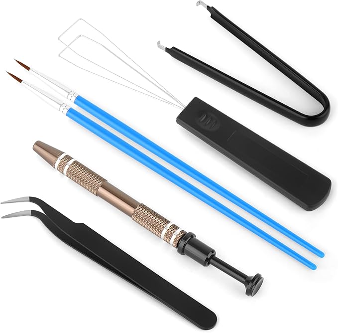 YIMAGUJRX RUNJRX Keyboard Lube Kit with Tweezers,Keycap Puller,Switch Puller,4-Claw Grabber,Lube Pen for Custom Keyboard, Keyboard Lube Tools