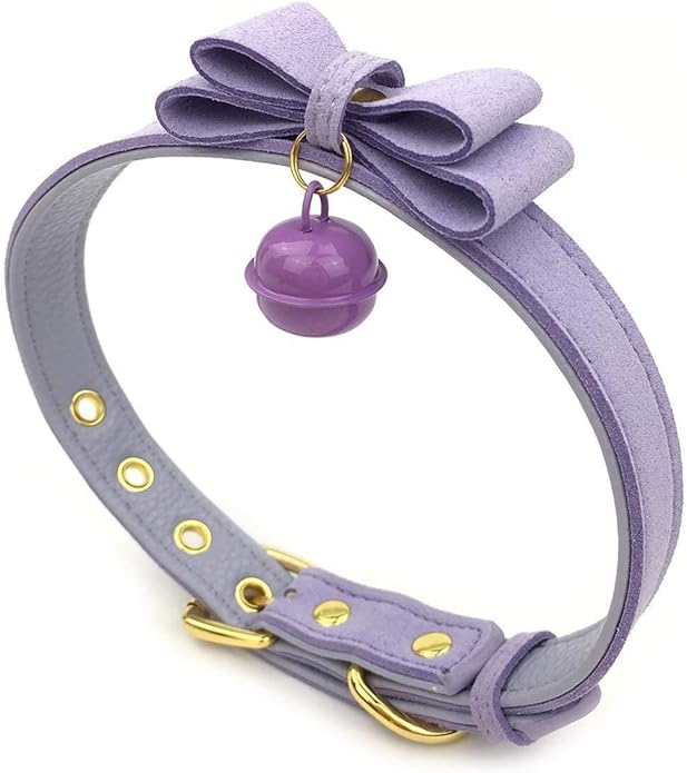 Bell Choker Collar Necklace Lolita Bow Collar Cat Kitty Velvet Necklace