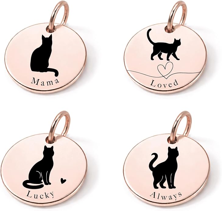 SM Design Mama Animal Charm Set – Set of 4 Stainless Steel Charms – Motherhood & Family Keepsake Jewelry Charmss