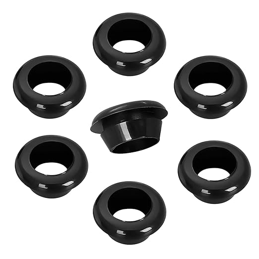 Qrity 20 PCS Rubber Grommets Cable Railing, Car Grommet, Cable Railing Protective Sleeves for Metal Posts, ID 12mm Mount Dia 14mm