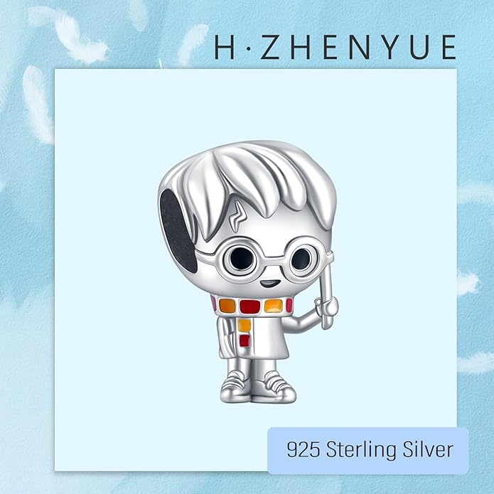 925 Sterling Silver Charms Magic Movie Character Dangle Beads for Bracelets and Necklaces Jewelry for Women