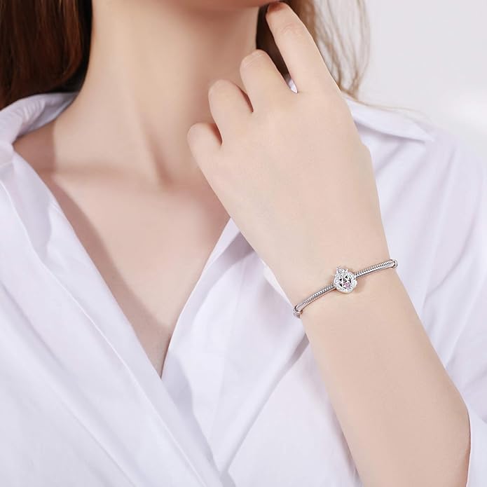 925 Sterling Silver Charms Fit Pandora Charms Bracelet I Love You to Infinity and Beyond Fit Wife Mother's Day Christmas Birthday Gift