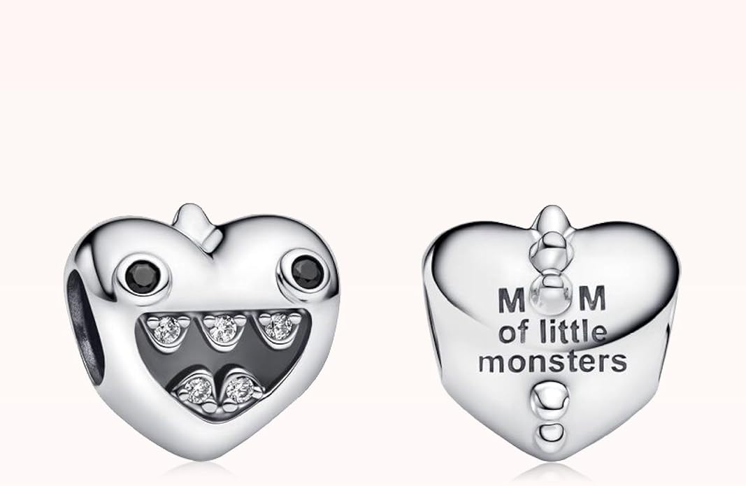 Family Mom Heart Charms 925 Sterling Silver Bead for Bracelets and Necklaces For Women Jewelry Present