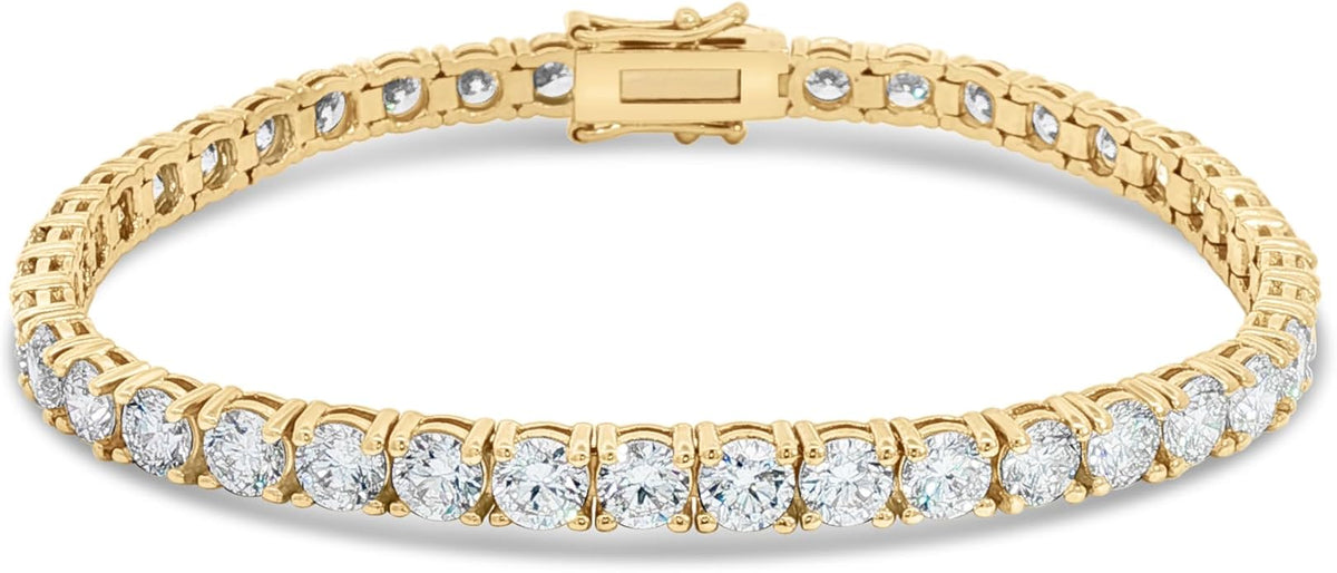 1.0-10 Carats Lab Grown Diamond Tennis Bracelet in 14K Gold, F Color & VS Clarity, Classic Diamond Bracelets for Women, part of our Premium Jewelry Signature Collection.