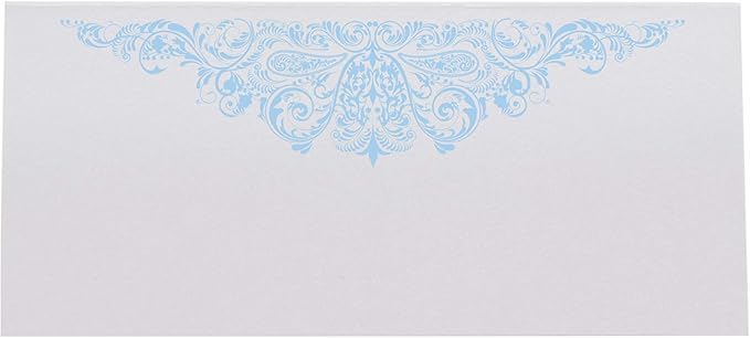 Paisley Printable Place Cards, Light Blue (Choose Color), Set of 150 (25 Sheets), Laser & Inkjet Printers - Wedding, Party, Dinner, and Special Events - Made in the USA