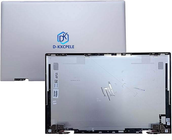 Replacement Laptop LCD Cover Back Rear Top Lid with Hinges for HP Envy X360 15-ED 15M-ED 15T-ED L93203-001 L93204-001 (Silver)