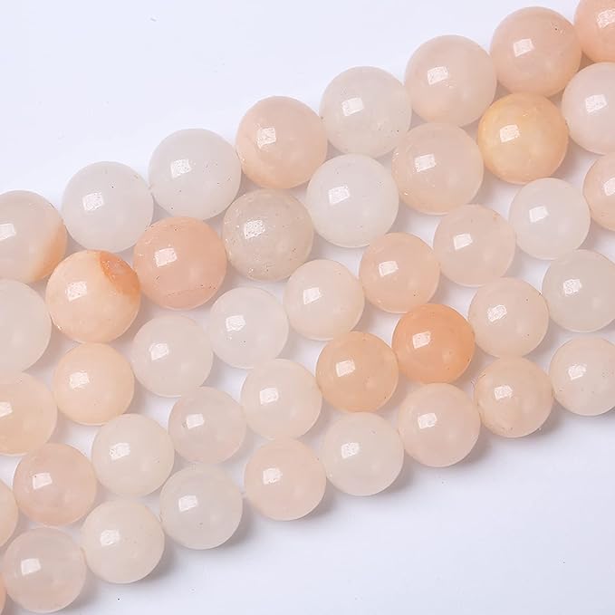 61PCS 6mm Natural Pink Aventurine Gemstone Beads Round Loose Spacer Stone Beads for Jewelry Making DIY Bracelet Necklace Materials 15"