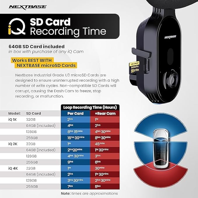 Nextbase Dash Cam 128GB U3 microSD Card for Read Camera Modules