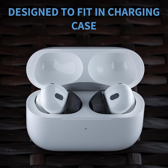 Comply TrueGrip MAX | Premium Memory Foam Replacement Earbud Tips for Apple AirPods Pro 1 & 2 | Long Lasting Comfort, Extreme Durability, Secure Fit, Superior Noise Isolation| Black (S/M/L) (3 Pairs)