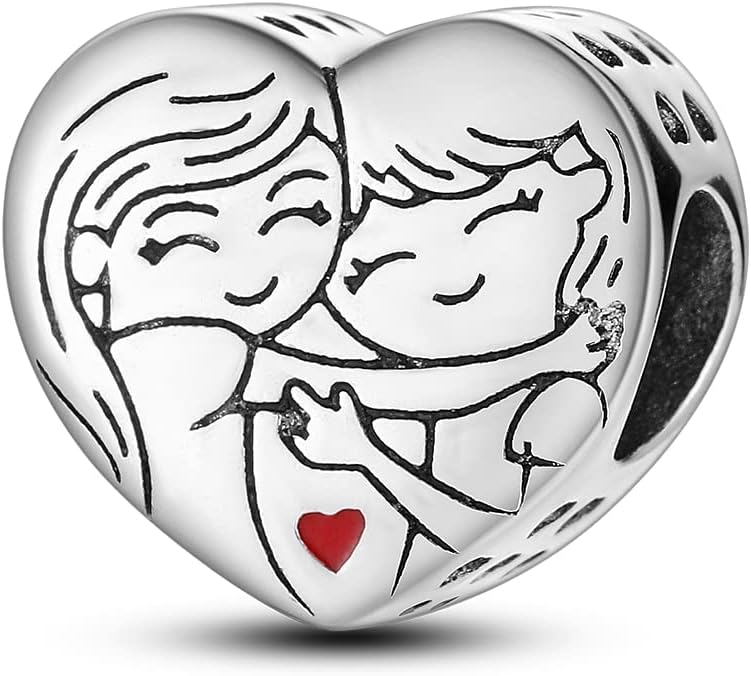 MULA 925 Sterling Silver Charms for Bracelets and Necklaces Family Letters Dangle Pendants Airplane Travel Beads Family Tree Jewelry Charms for Women