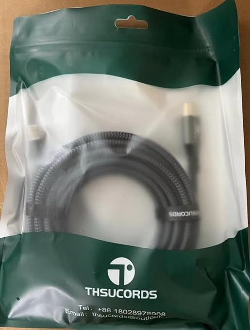 8K 4K HDMI Cable 15FT, High Speed Braided HDMI to HDMI 2.1 Cord Supports 8K@60Hz, 4K@120Hz 144Hz 48Gbps Compatible with Roku TV/PS5/HDTV/Blu-ray