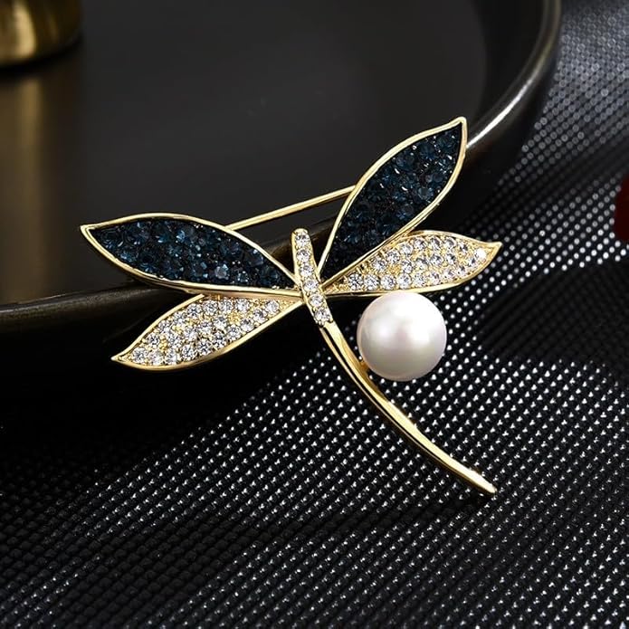 Animal Brooch Insect Bird Brooches Pearl Rhinestone Crystal Brooch 18k Gold-Plated Lapel Pins Jewelry Gifts Birthday Gifts for Women Men