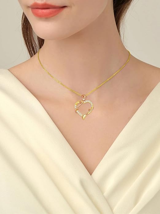 14K Solid Gold Rose Flower/Sunflower Necklaces for Women Flower Heart Pendant Necklace Love Sunshine Jewelry Anniversary Valentine's Day Birthday GiftS for Women Wife Girlfriend Her Mom