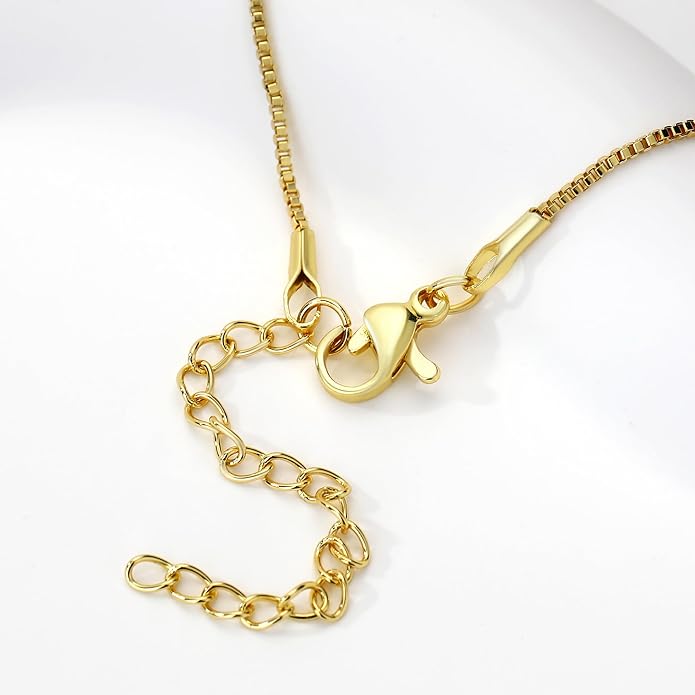 MISS RIGHT Dainty Gold Evil Eye Hamsa Hand Coin Lucky Charm Pendant Necklace for Women Trendy Vintage Paperclip Chain Sun Moon Clover Flower Chunky Charm Necklace Jewelry Gifts