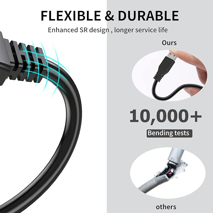 LDKCOK Active USB 3.0 Extension Cable 60ft– Male to Female Extender Cord, USB Extension Cable for USB Flash Drive, Card Reader, Hard Drive, Keyboard, PlayStation, Xbox, VR, Printer, Camera, Laptop
