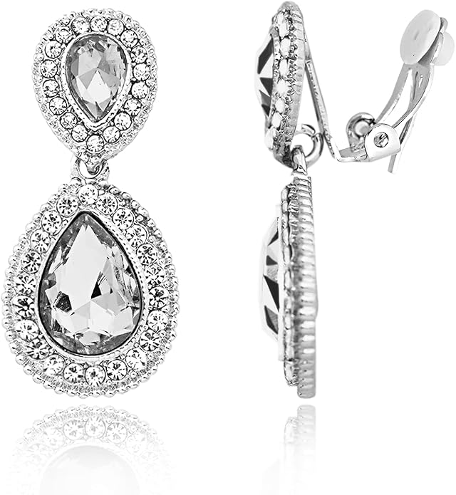 Spinningdaisy Clip On Earrings for Women | Non Pierced Earrings for Wedding
