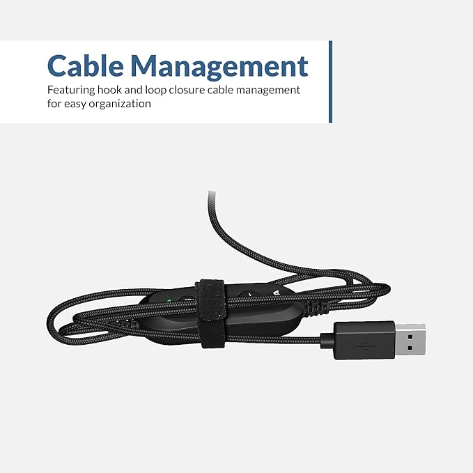 Cyber Acoustics USB Stereo Headset (AC-5008-5) – Durable, Crisp, and Clear Communication in Classrooms and at Home - 5 Pack