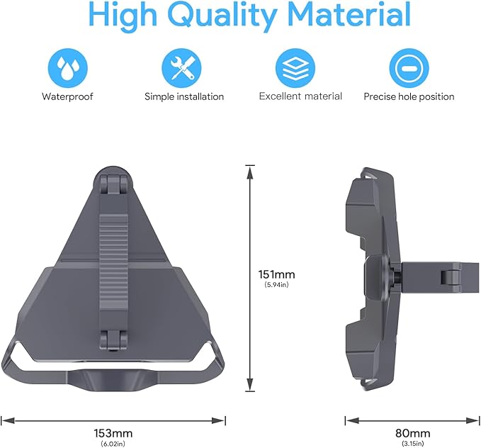 XLTTYWL Starlink Mini Mount, 0.47''-1.89'' Anti-Rust Mimi Starlinks Roof Rack Mount for Accessories Star Link Mini Dishy, Fits Star Link Mimi Standard Pole RV,Caravans,Van Mobility