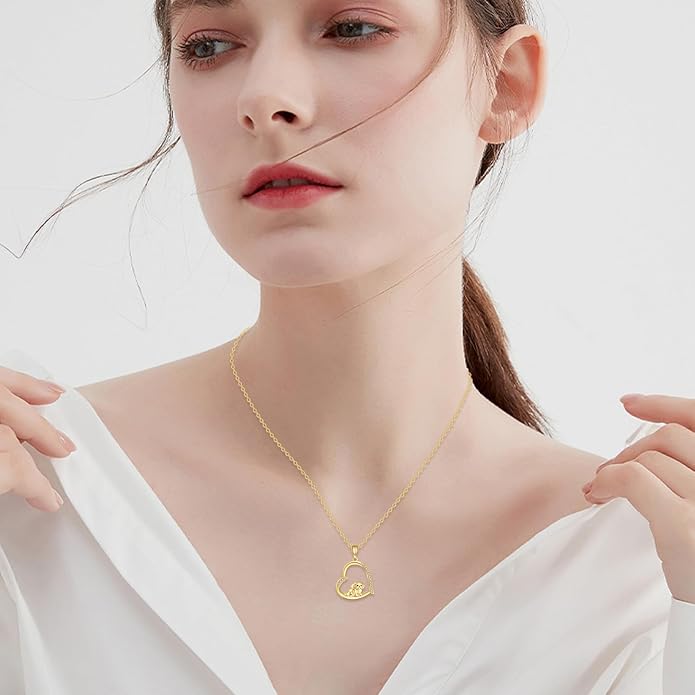 GEHN Hummingbird Necklace 14K Solid Gold Opal Hummingbird Pendant Necklace Hummingbird Jewelry Bird Gifts for Women Lover
