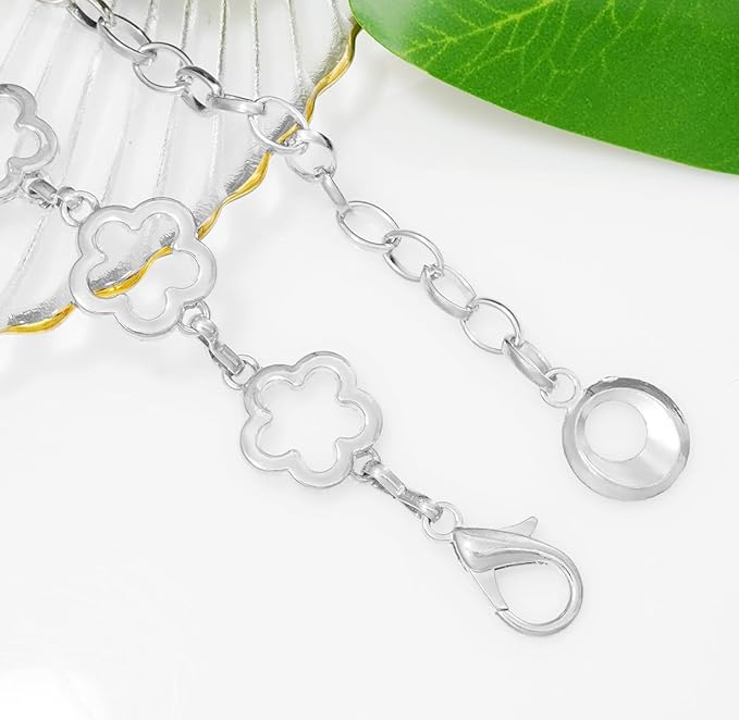 Small Flower Metal Belt Chain - Adjustable Waist Chain for Women's Dresses