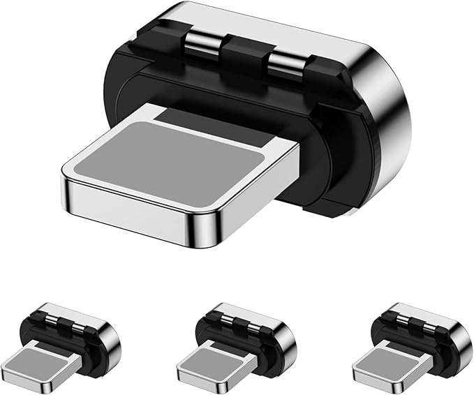 Magnetic Connector Tips Head for IProduct Devices (4 Pack), only Compatible with CNakdDG 5A Magnetic Charging Cable