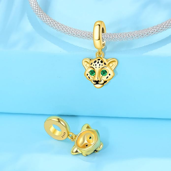 Cute Panda Animal 925 Sterling Silver Charms for Bracelets and Necklace Dangle Pendants Butterfly Elephant Dog Bead Jewelry Present for Women Family Friends