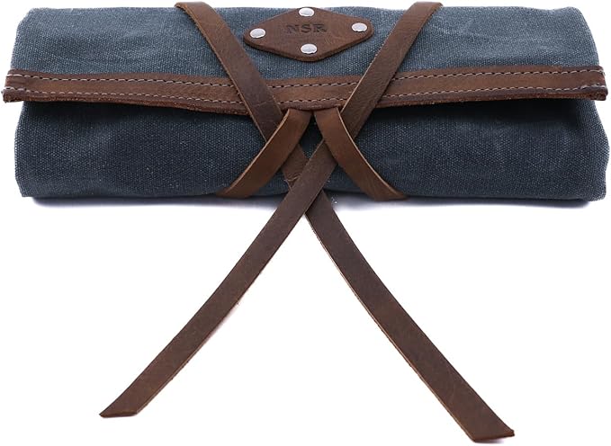 Tech Roll Organizer, Travel Tech Organizer, Cord Organizer, Jewelry Case (Coal Grey - Desert)