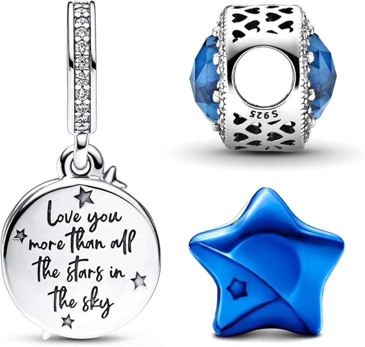 Family Mom Heart Charms 925 Sterling Silver Bead for Bracelets and Necklaces For Women Jewelry Present