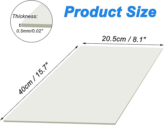 uxcell 1 Pack Thermal Pad, 400 x 205 x 0.5mm Highly Efficient CPU Thermal Conductive Pad, Heat Dissipation Silicone Thermal Pad for Laptop Heatsink CPU GPU SSD IC LED Cooler