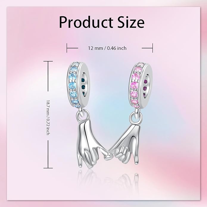 Bible Family Mom Wife Love Heart Dangle Charm 925 Sterling Silver Charms fits Bracelets and Necklace Pendant Bead Charms Jewelry Present for Women Family Friends