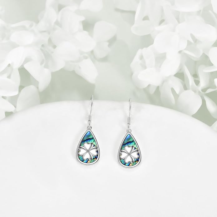 VONALA Flower Earrings for Women 925 Sterling Silver Rose/Lotus/Scottish Thistle/Tulip/Lilac/Mushroom/Pineapple Dangle Drop Earrings Flower Jewelry Gifts for Women Girls Birthday Gifts