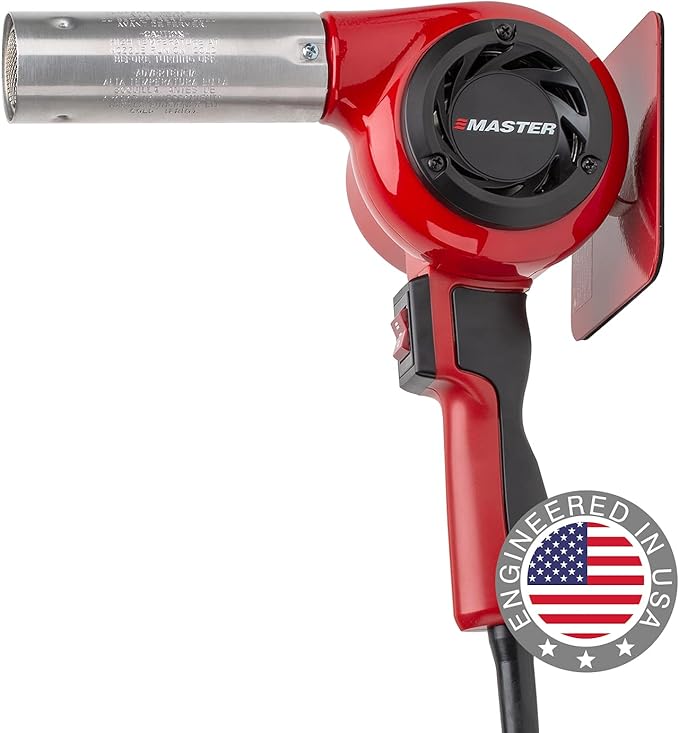 Master Appliance HG-501D Industrial Heat Gun, Quick Change Plug-In Heating Element, 1200F, 120V, 1740W, 14.5 Amps, Assembled In USA