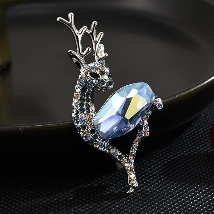 Animal Brooch for Women Rhinestone Brooch Pin 18k Gold Plated Animal Lapel Pin Fashion Jewelry Gift for Mom Wife