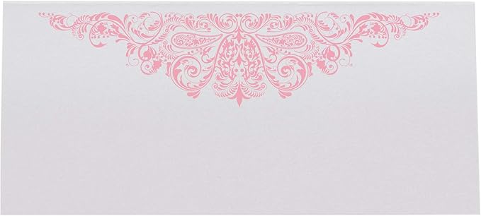 Paisley Place Cards, Pink (Choose Color), Set of 150, Pre-cut and Scored - Wedding, Party, Dinner, and Special Events - Made in the USA