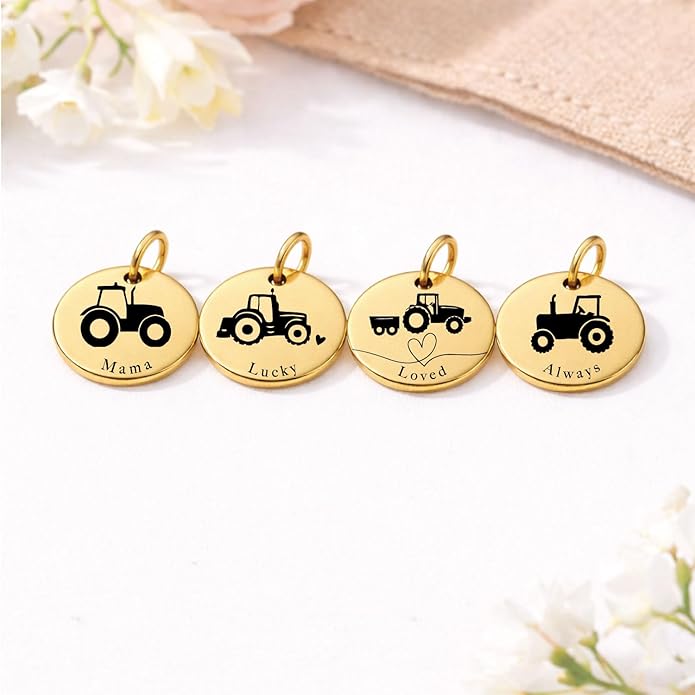 SM Design Mama Animal Charm Set – Set of 4 Stainless Steel Charms – Motherhood & Family Keepsake Jewelry Charmss