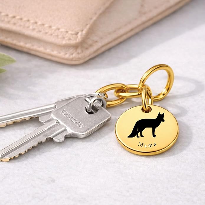 SM Design Mama Animal Charm Set – Set of 4 Stainless Steel Charms – Motherhood & Family Keepsake Jewelry Charmss