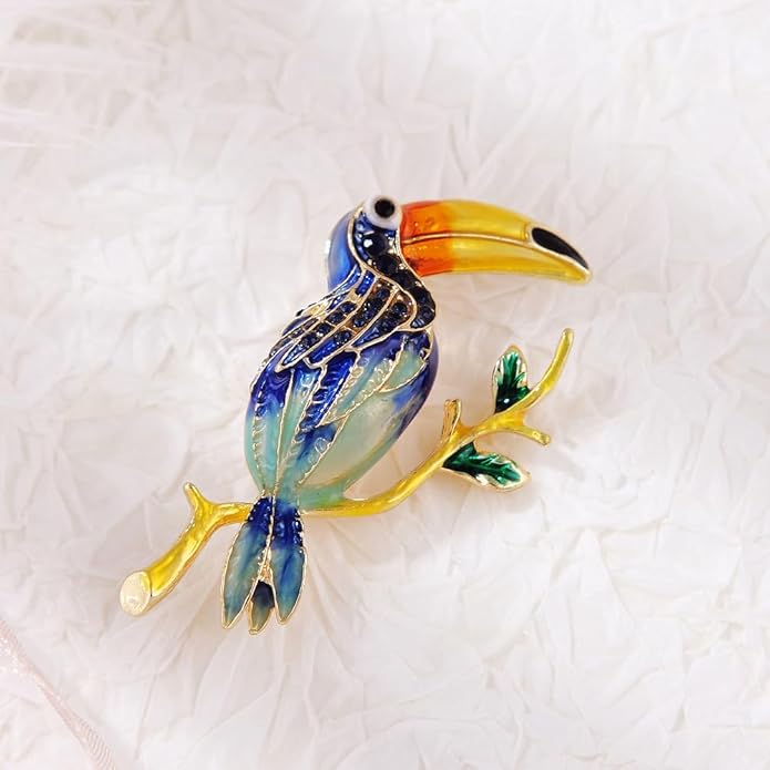 Bird Theme Brooch Pin Cute Bird Animal Brooches Accessories Christmas Birthday Gift for Women