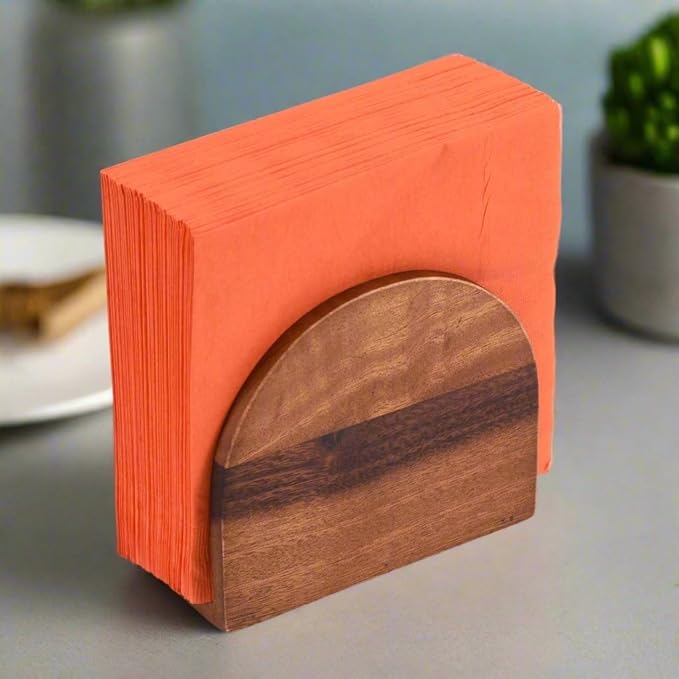 Acacia Wood Vertical Napkin Holder