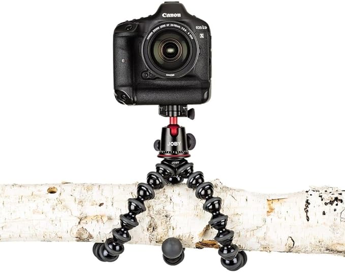 JOBY GorillaPod 5K Kit, Flexible Professional Tripod with BallHead, for DSLR Camera and CSC/Mirrorless with Lens, Up to 5 kg Payload (11lbs), Black