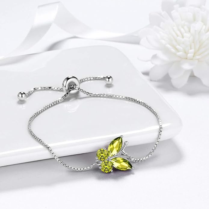 Aurora Tears Butterfly Jewelry,Women 925 Sterling Silver Butterflies Birthstone Pendant Necklace/Earrings/Rings Wedding Gift