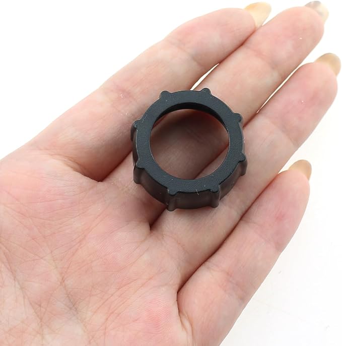 Maxmoral 16PCS Black Plastic Tightening Nut Ball Joint Fixing Adapter Head Holder Ring Car Holder Screw Fixing Head Holder for 17mm Ball Adapter