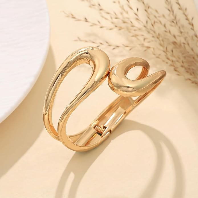 Otxas Chunky Bracelet for Women Irregular Cuff Bracelets for Women Trendy Statement Bangle Bracelet Jewelry Gifts