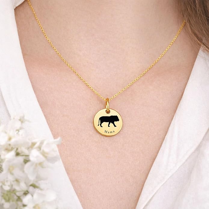 SM Design Mama Animal Charm Set – Set of 4 Stainless Steel Charms – Motherhood & Family Keepsake Jewelry Charmss