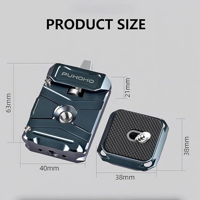 Camera Quick Release Plate Kit,w 1/4" to 3/8" Screw Thread,Quick Release System QR Plate Camera Tripod Mount Adapter for Canon/Sony/Nikon Cameras/Zhiyun/Feiyu/DJI