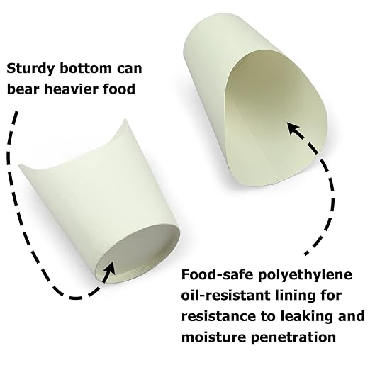 CAMKYDE [50 cups + 200 picks] 14 oz Disposable Charcuterie Cups with Sticks (White)